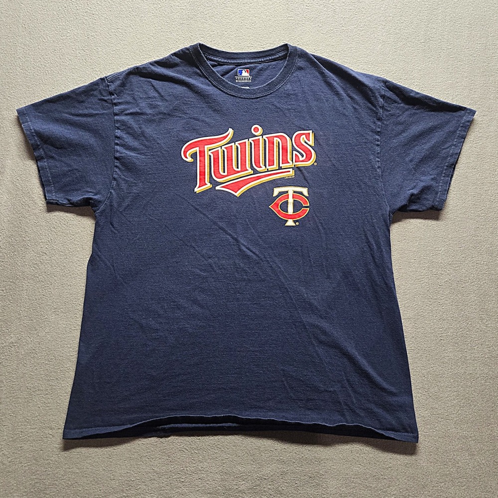 Minnesota Twins MLB Genuine Merchandise T Shirt‎ XL Navy Blue Baseball Tee